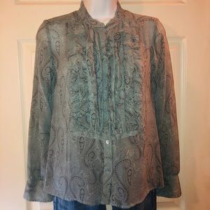 J. Crew Paisley Dress Blouse